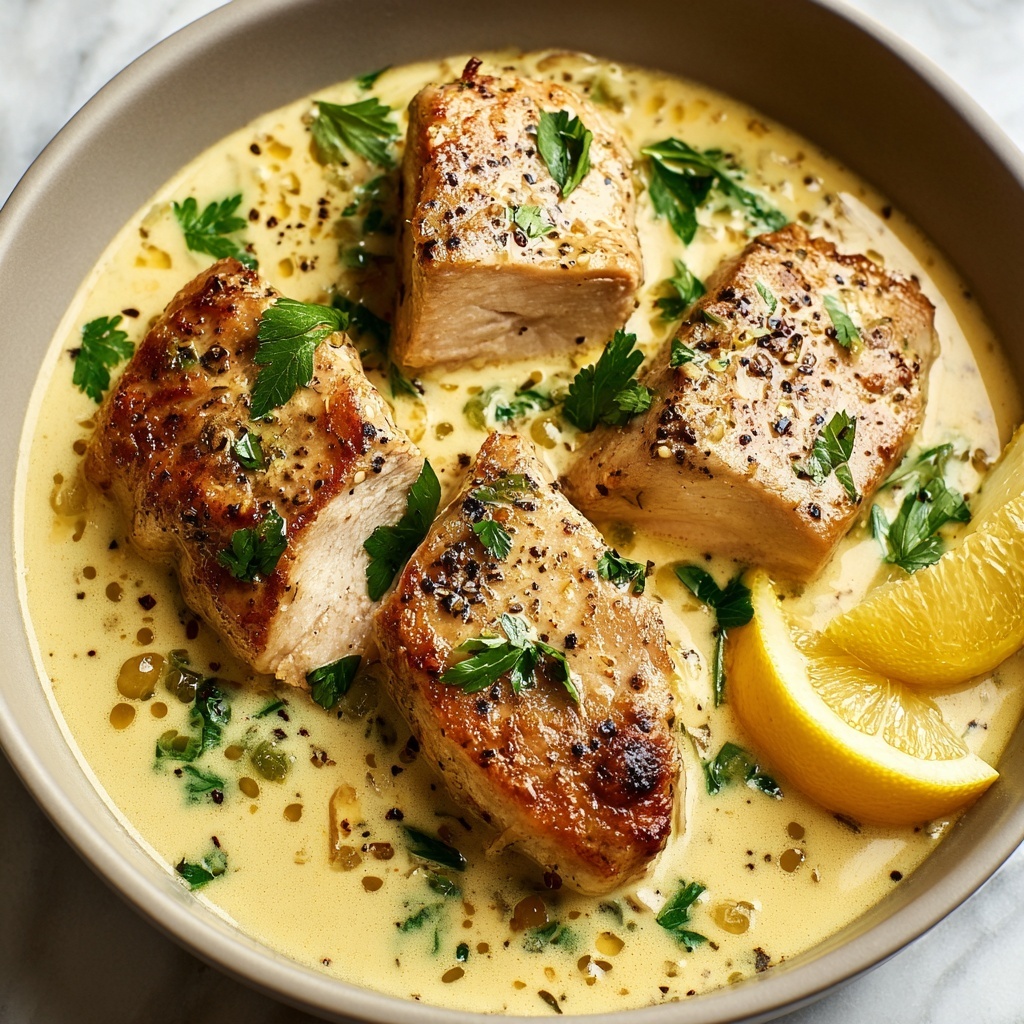 Creamy Lemon Pepper Chicken Recipe - Recipe Image