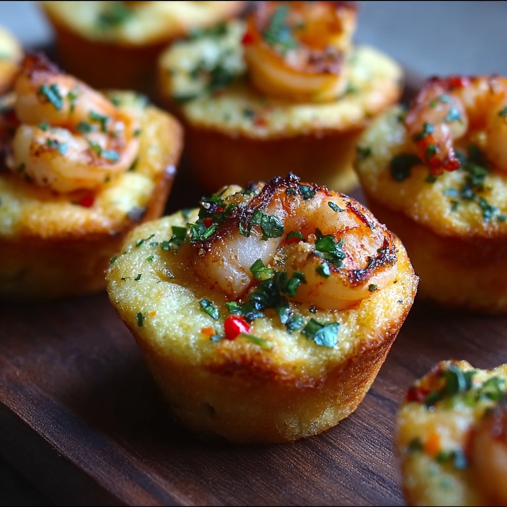 Mini Deviled Crab Cornbread Muffins Recipe - Recipe Image