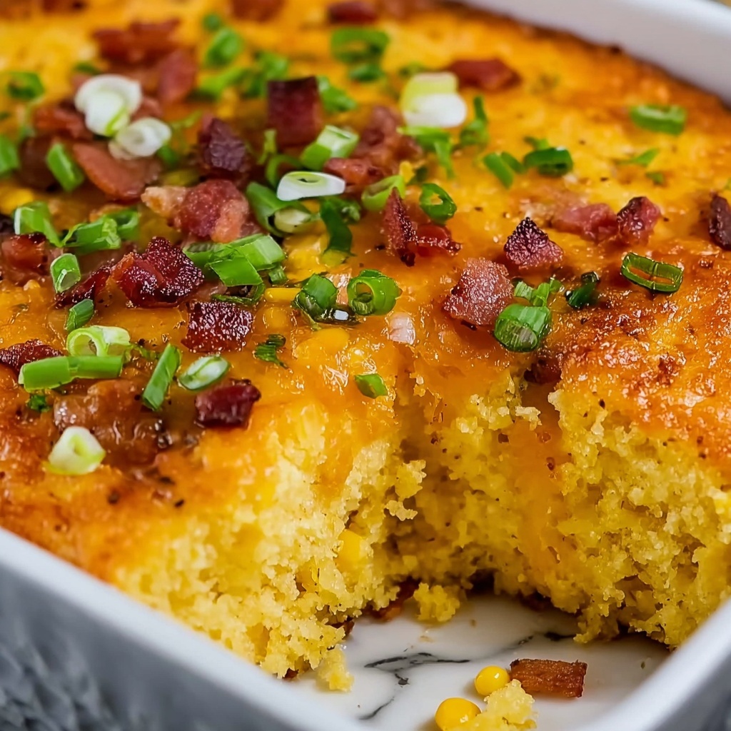 Loaded Cornbread Casserole Recipe - Recipe Image