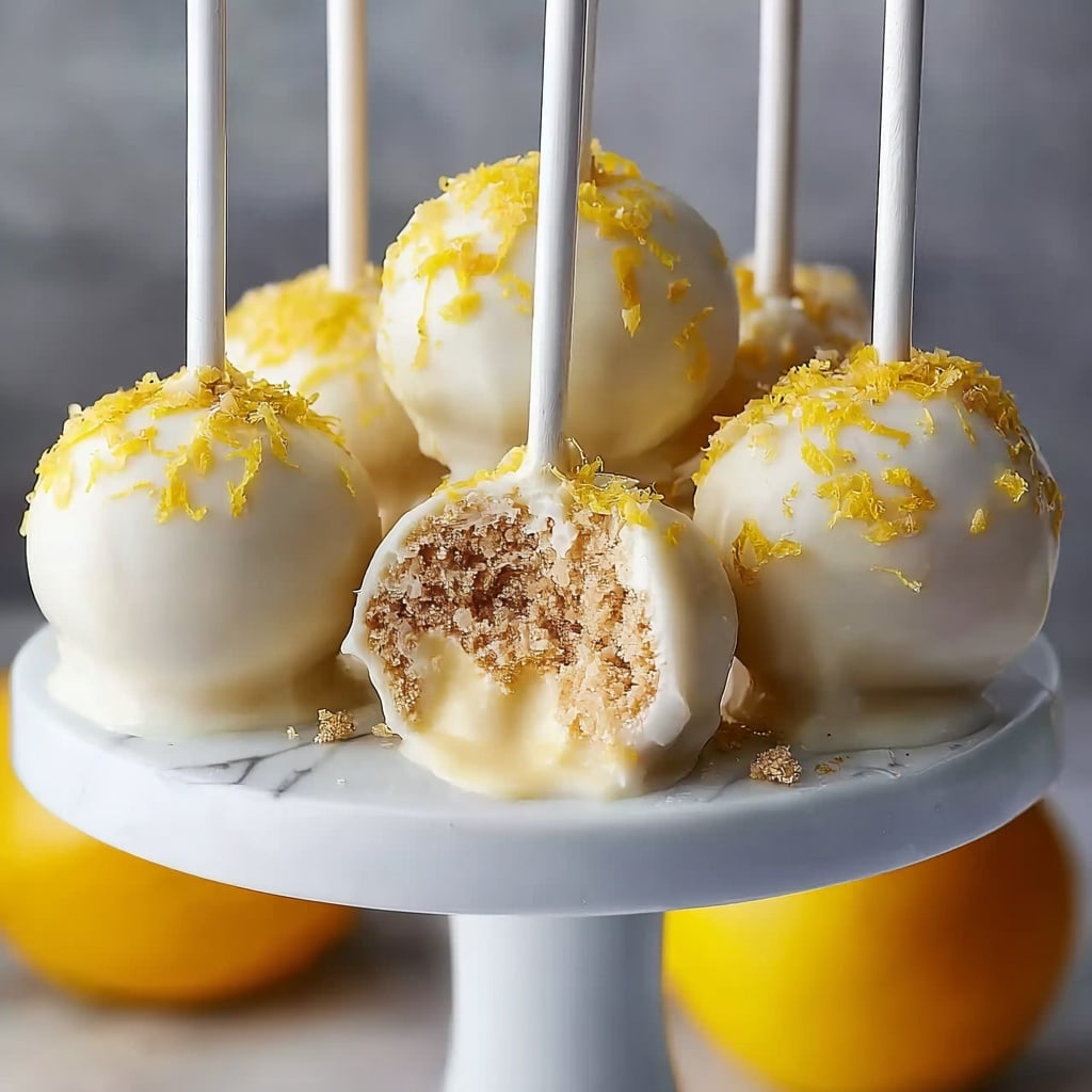 Lemon Meringue Cake Pops Recipe - Recipe Image