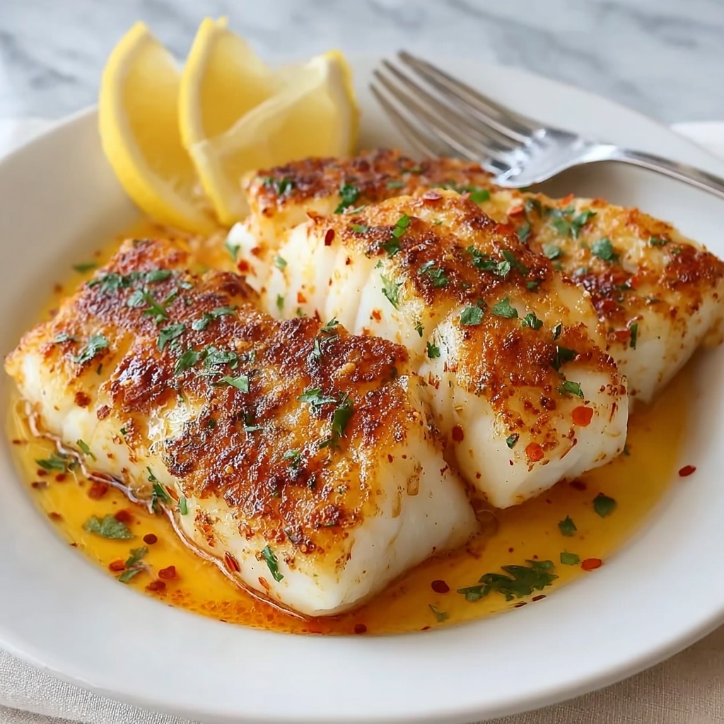 Lemon Butter Baked Cod Recipe - Recipe Image