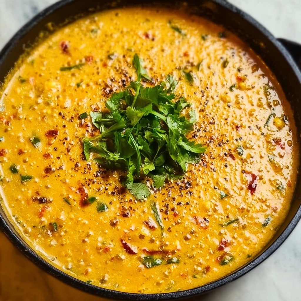 Curried Red Lentil Coconut Soup Recipe - Recipe Image