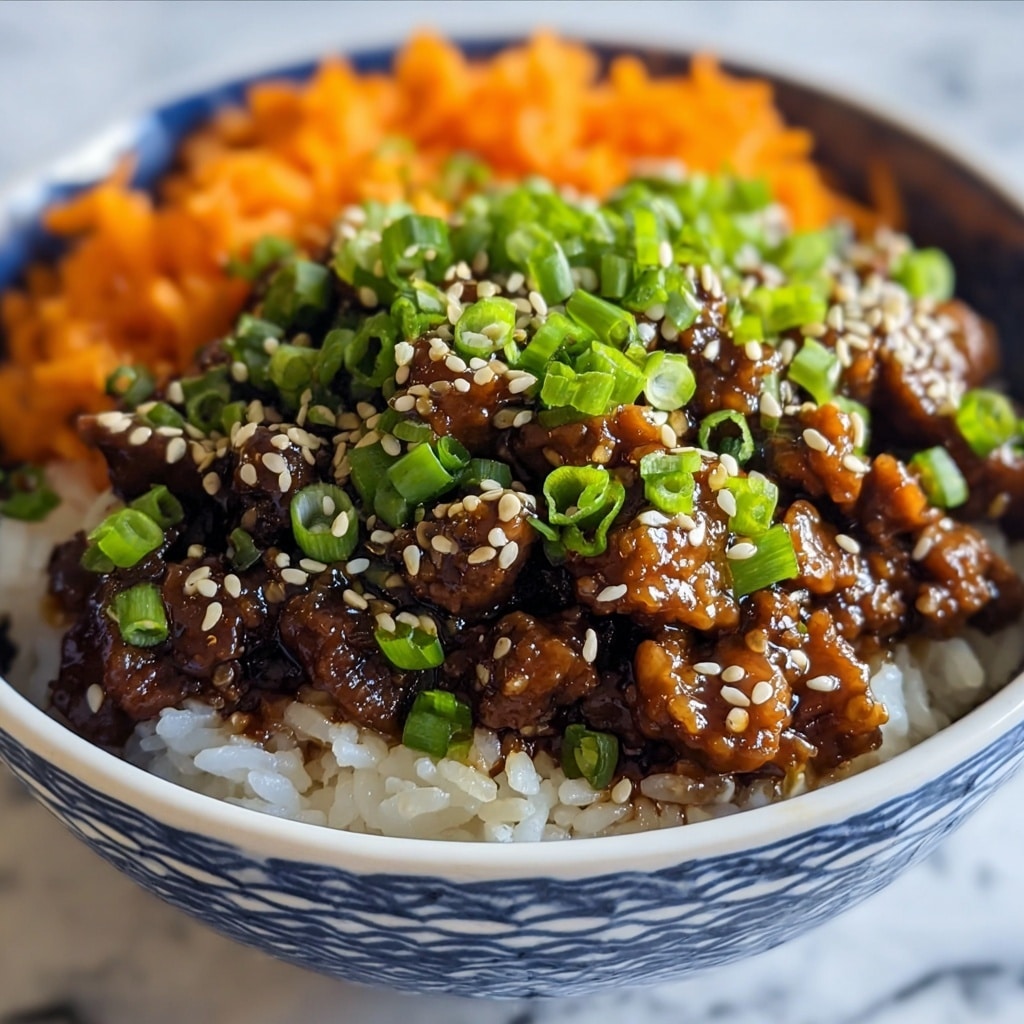Healthy Ground Turkey Teriyaki Rice Bowl Recipe - Recipe Image