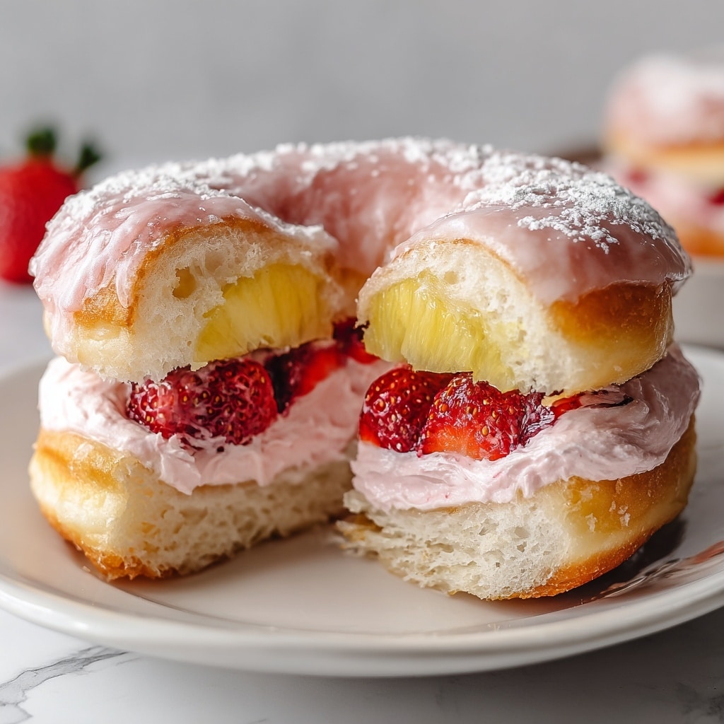Strawberry Cream Cheese Pineapple Bun Recipe - Recipe Image