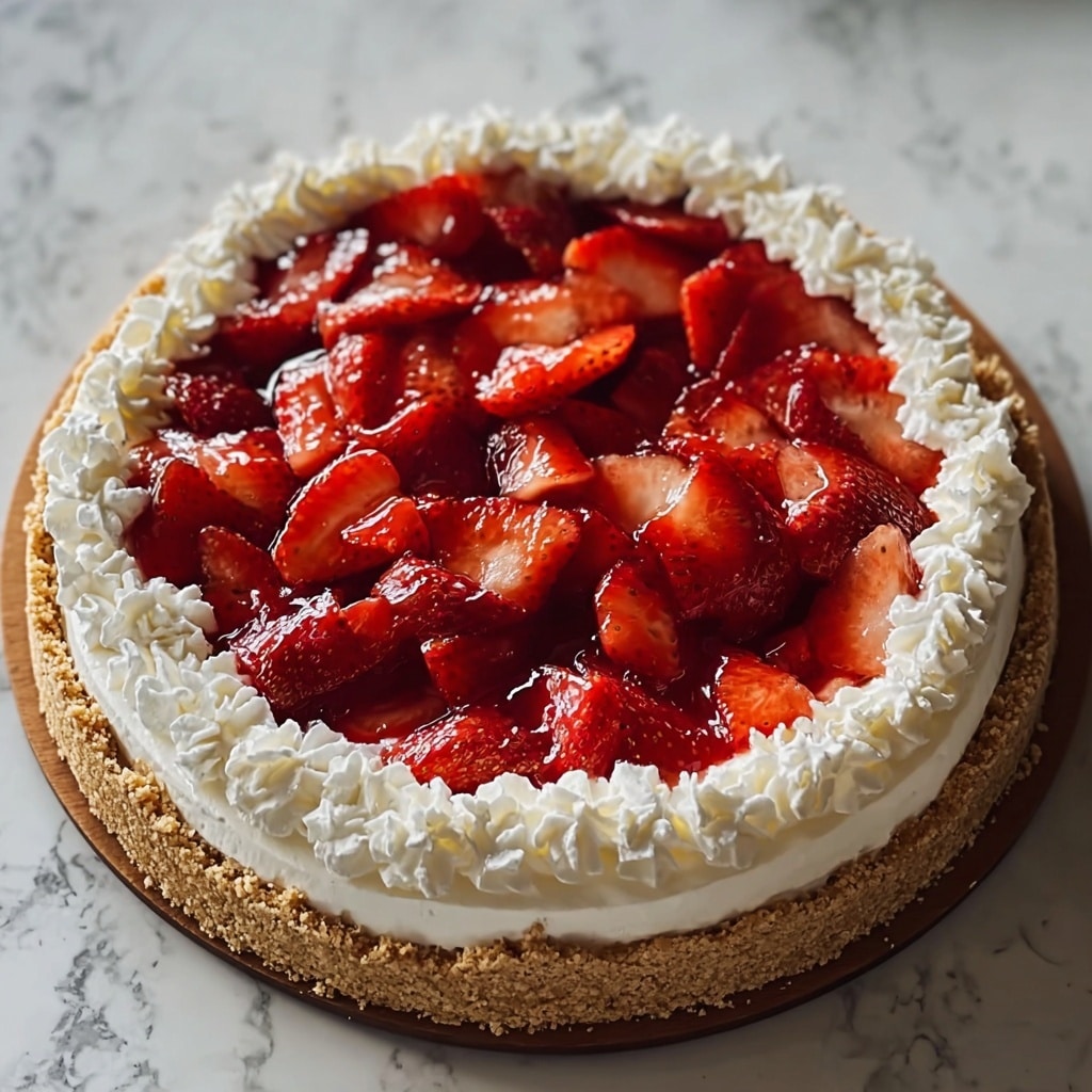 Strawberry Crunch Cheesecake Recipe - Recipe Image