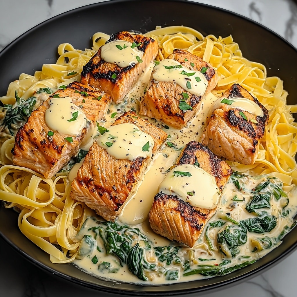 Creamy Salmon Florentine Recipe - Recipe Image