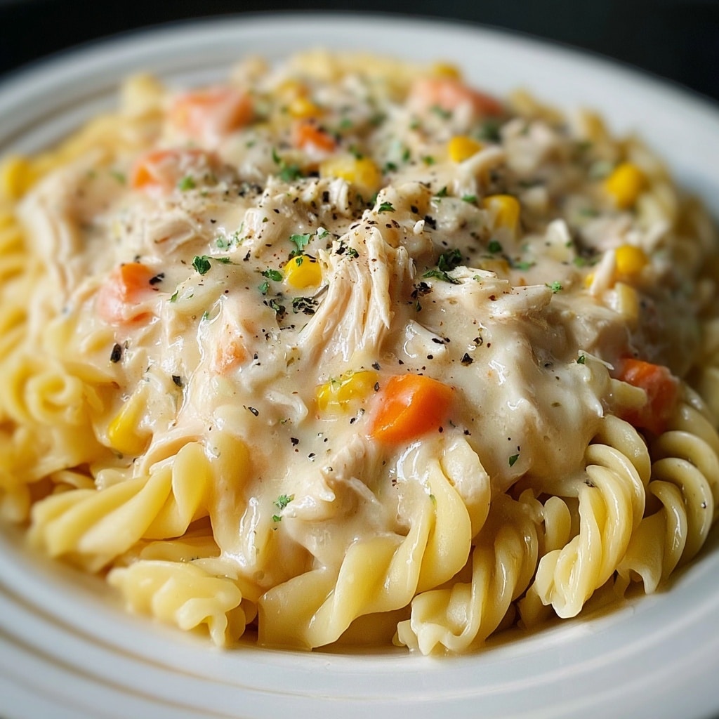 Creamy Ranch Chicken & Noodles Recipe - Recipe Image