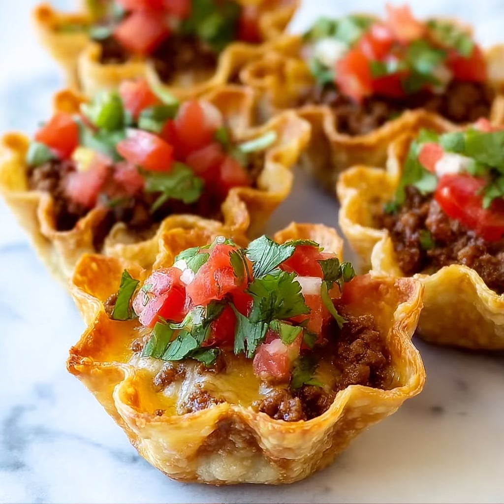 Crunchy Taco Cups Recipe - Recipe Image