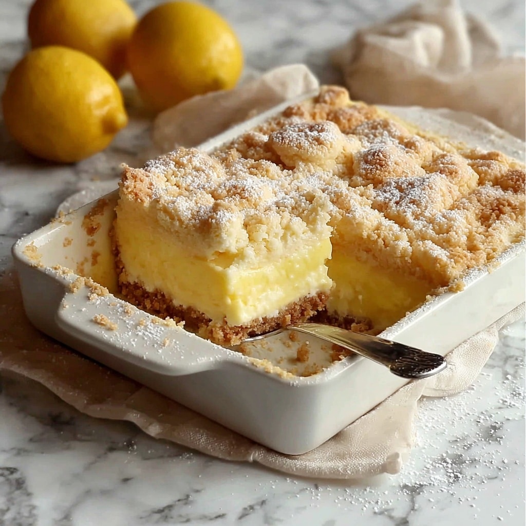 Lemon Cream Cheese Dump Cake Recipe - Recipe Image