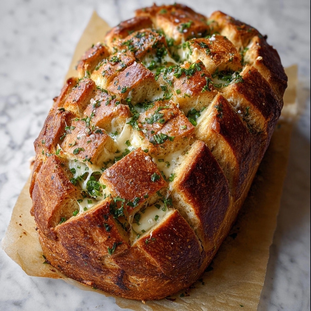 Pull Apart Garlic Herb Cheese Bread Recipe - Recipe Image