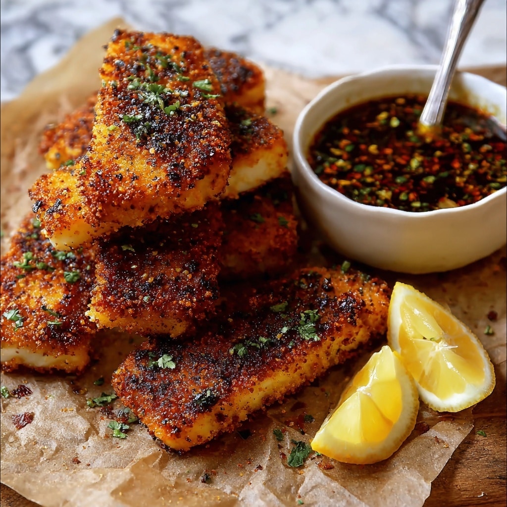 Crispy Hot Honey Salmon Tenders Recipe - Recipe Image