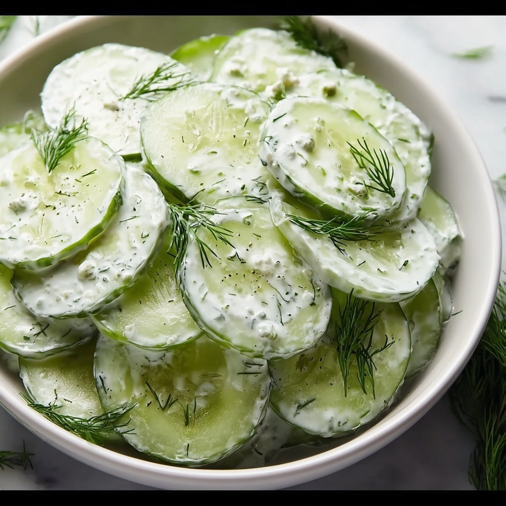 Creamy Cucumber Dill Salad Recipe - Recipe Image