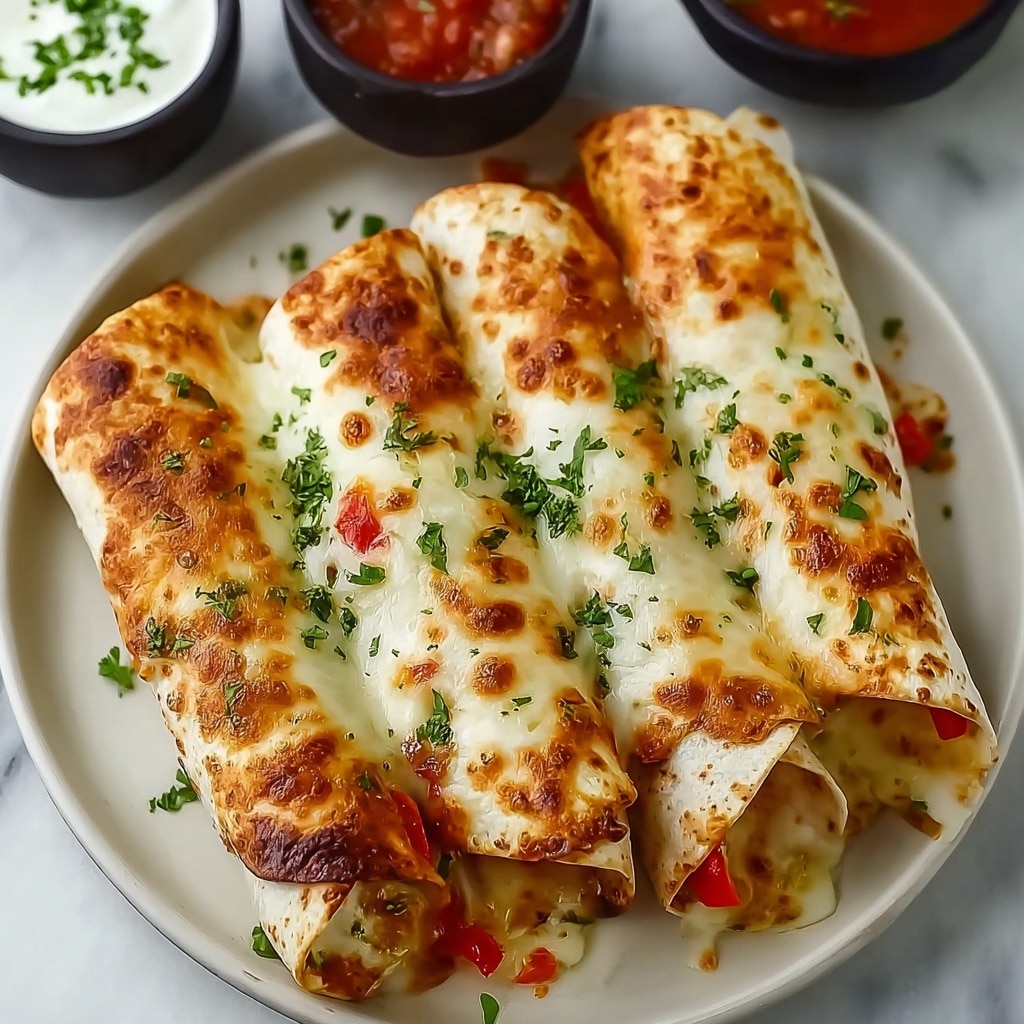 Baked Chicken Chimichangas: Easy and Delicious Recipe - Recipe Image