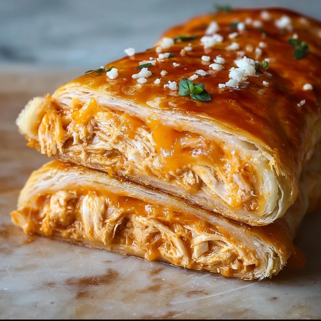 Cheesy Buffalo Chicken Strombolis Recipe - Recipe Image