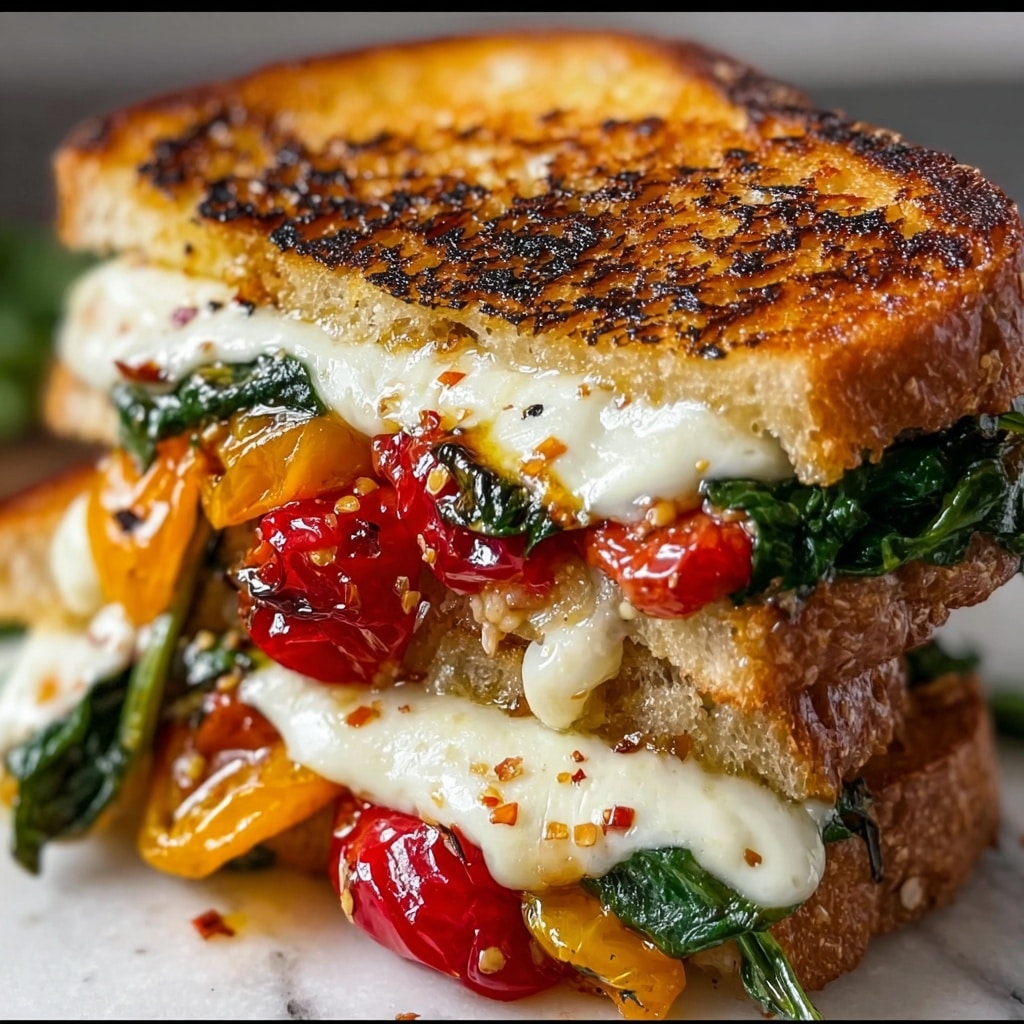 Mediterranean Grilled Cheese Sandwich Recipe - Recipe Image