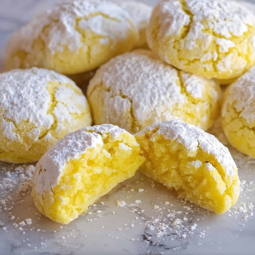 Lemon Crinkle Cookies Recipe - Recipe Image