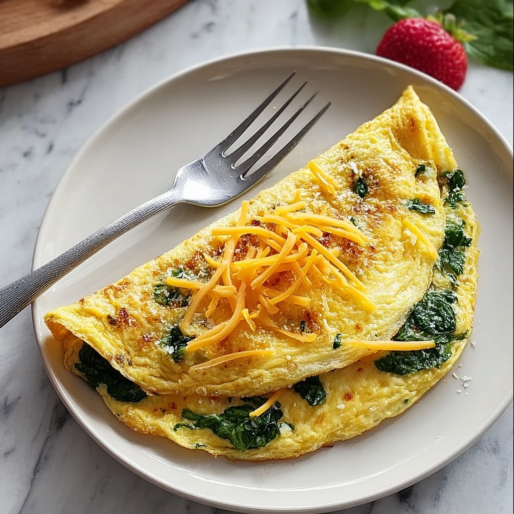 Spinach & Cheese Omelette Recipe - Recipe Image