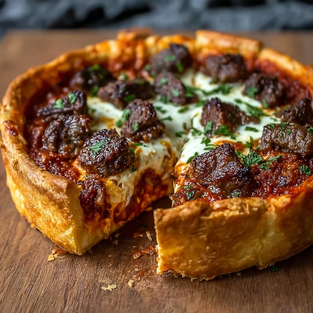 Deep-Dish Pizza Pie Recipe - Recipe Image