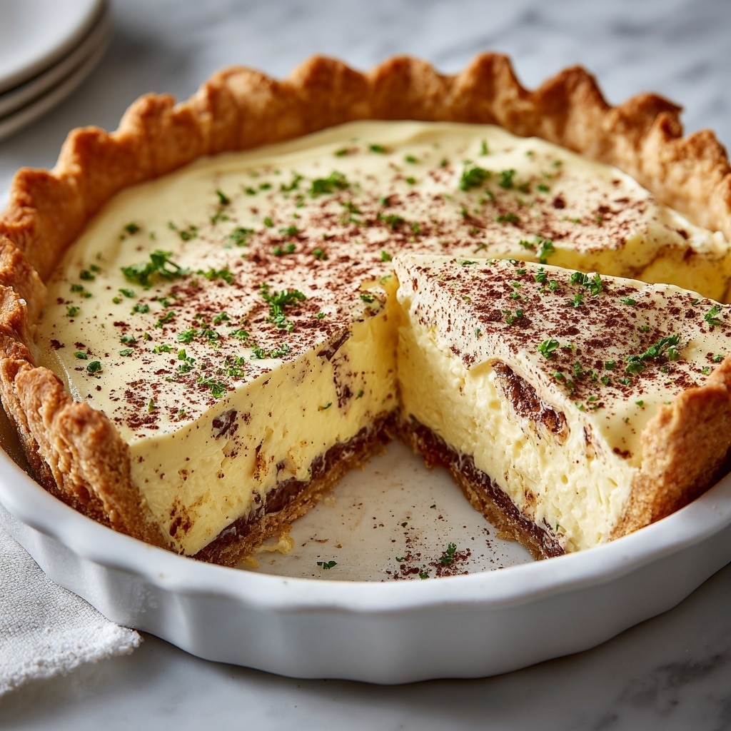 Christmas Eve Cinnamon-Vanilla Creamy Custard Pie Recipe - Recipe Image