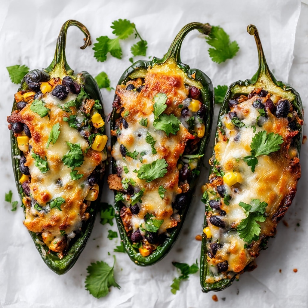 Chicken Stuffed Poblano Peppers Recipe - Recipe Image