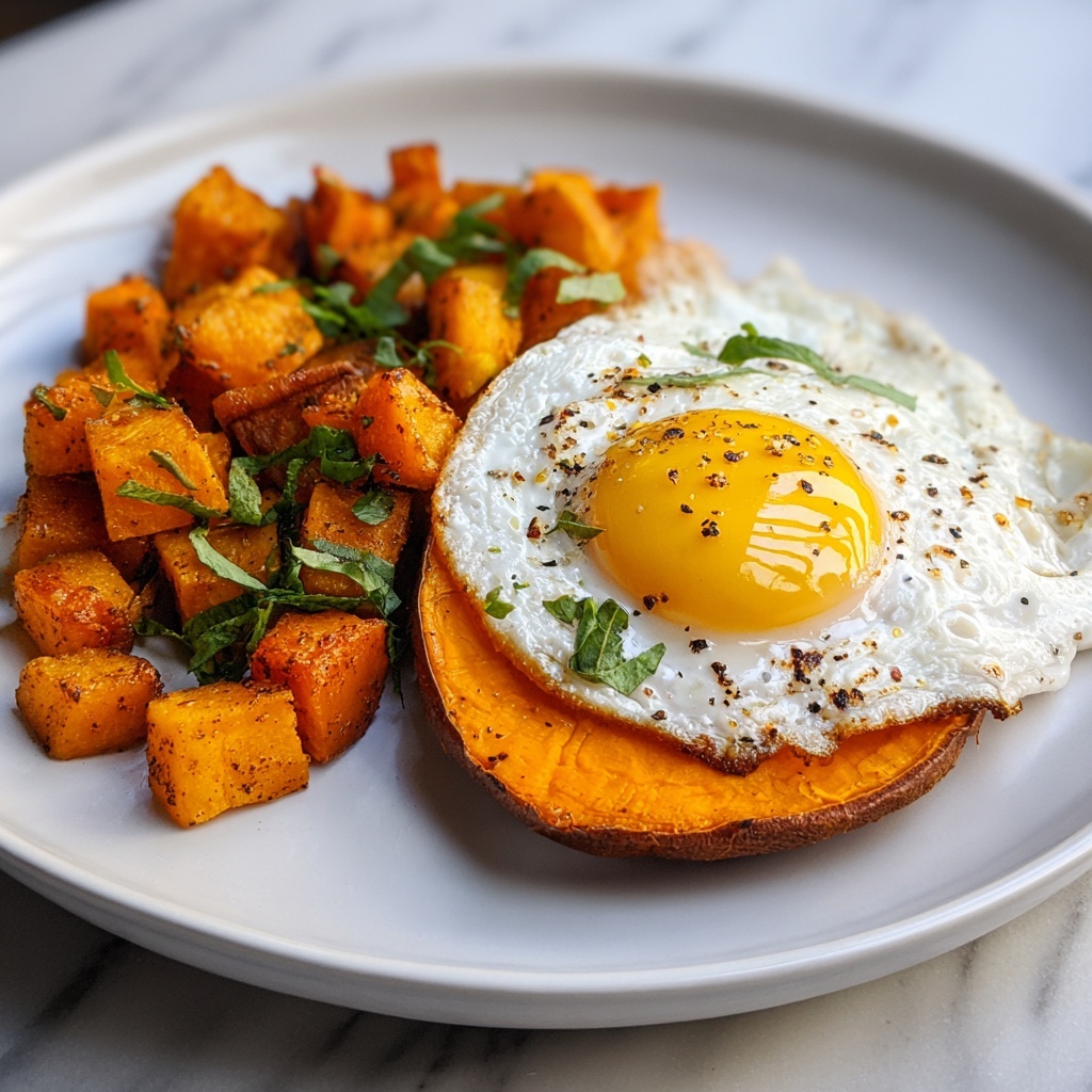 Healthy Baked Sweet Potato Breakfast Boats with Eggs, Avocado, and Yogurt Recipe - Recipe Image
