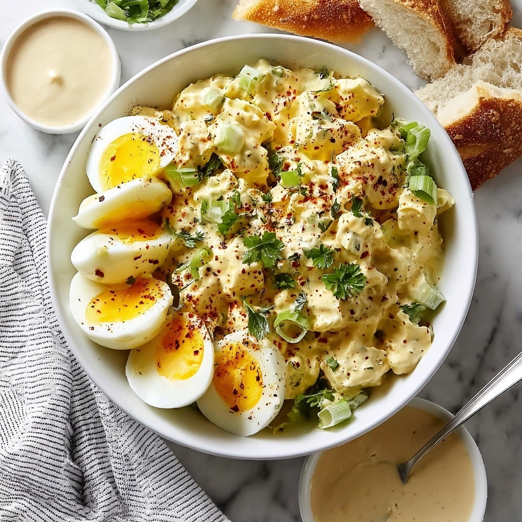 Egg Salad with Fresh Parsley, Celery, and Green Onions Recipe - Recipe Image