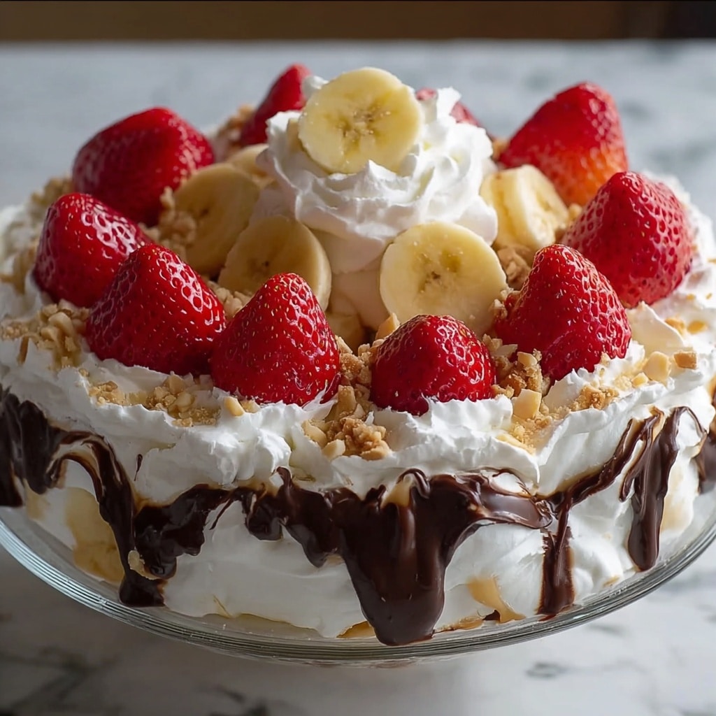 No-Bake Banana Split Dessert Recipe - Recipe Image