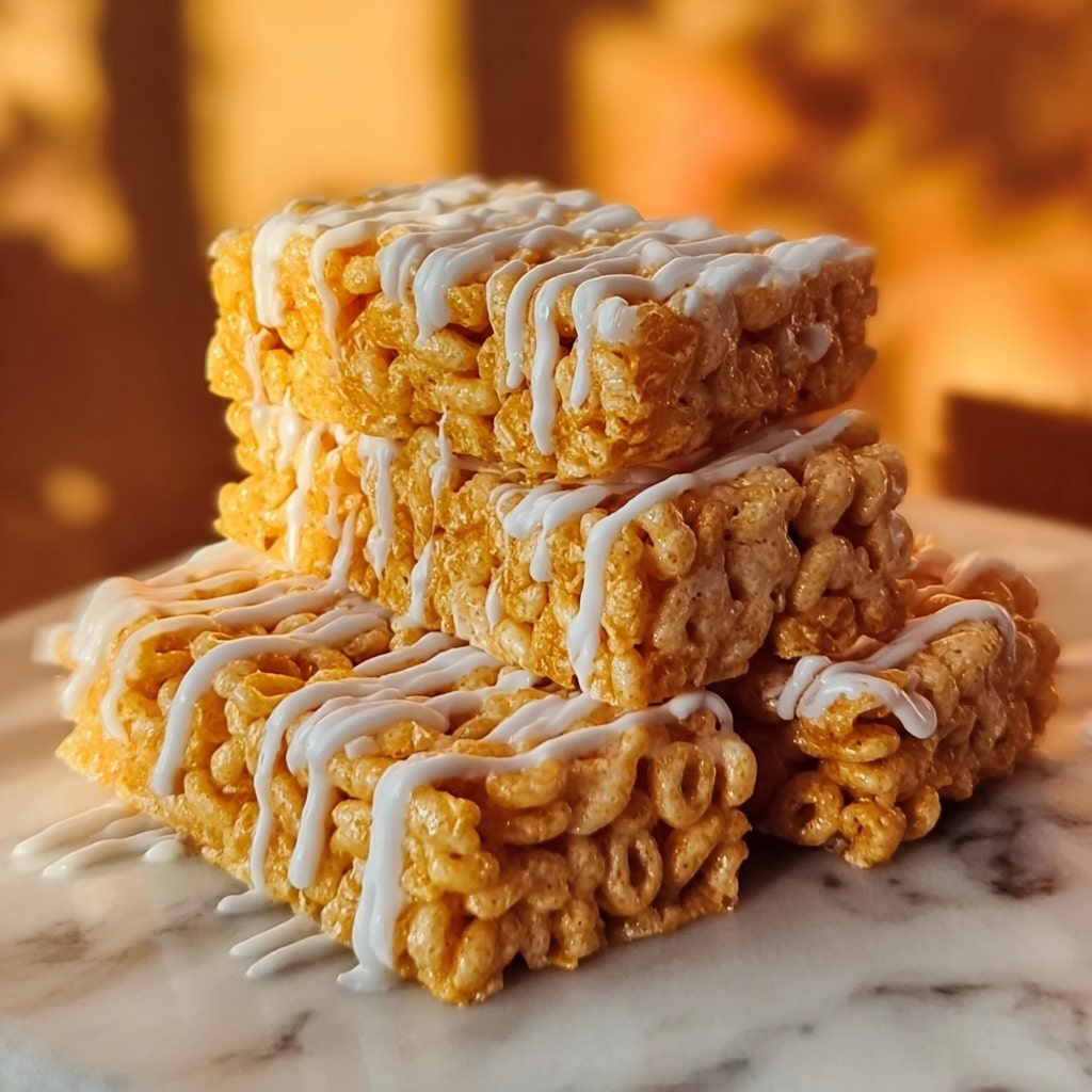 Pumpkin Spice Rice Krispie Treats Recipe - Recipe Image