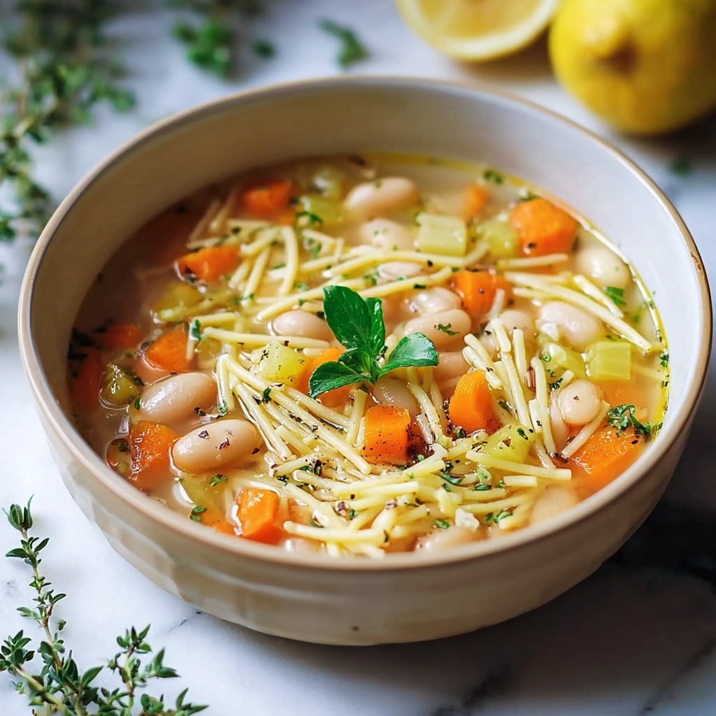 Lemon Orzo Chickpea Soup Recipe - Recipe Image