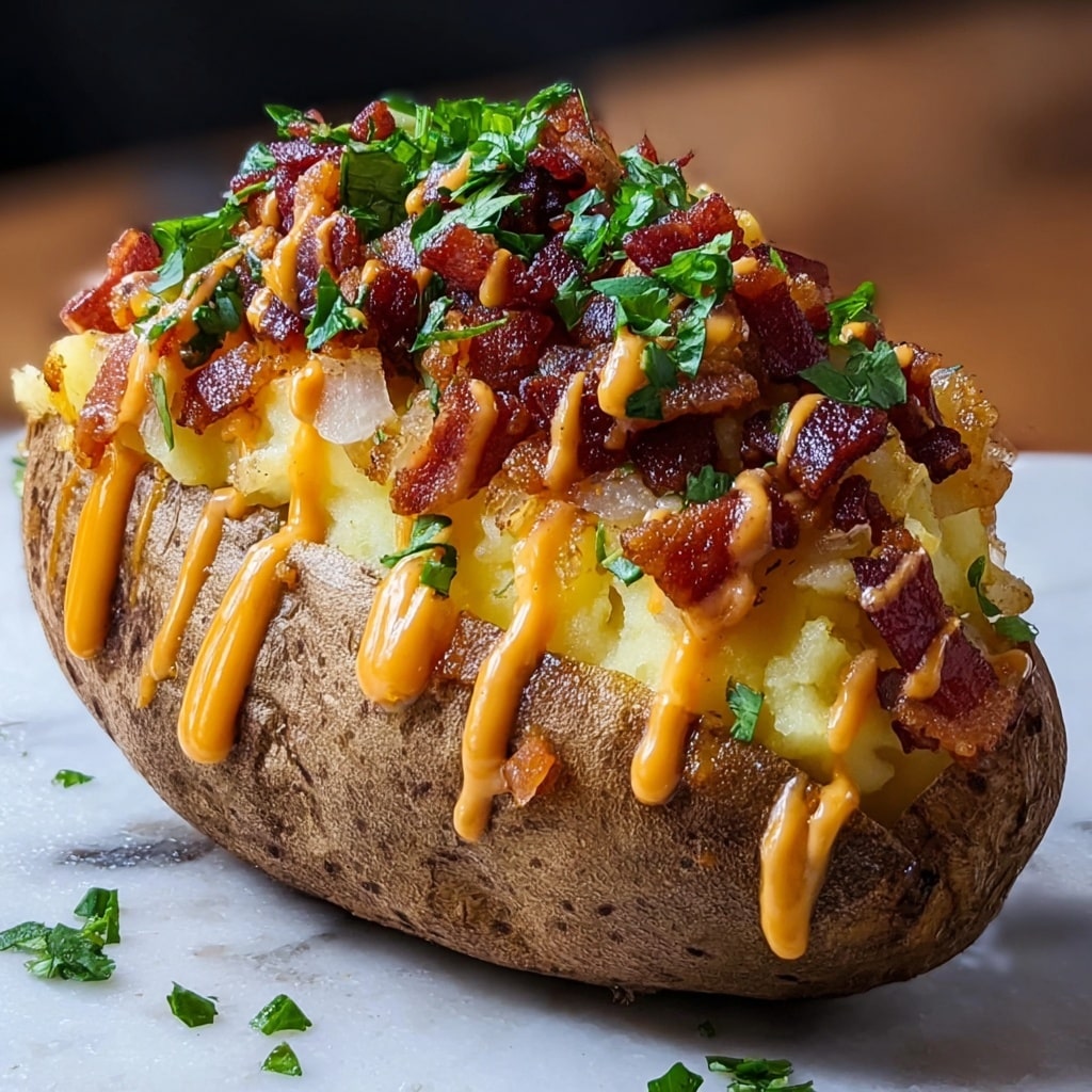 Loaded Baked Potato with Steak Bites Recipe - Recipe Image