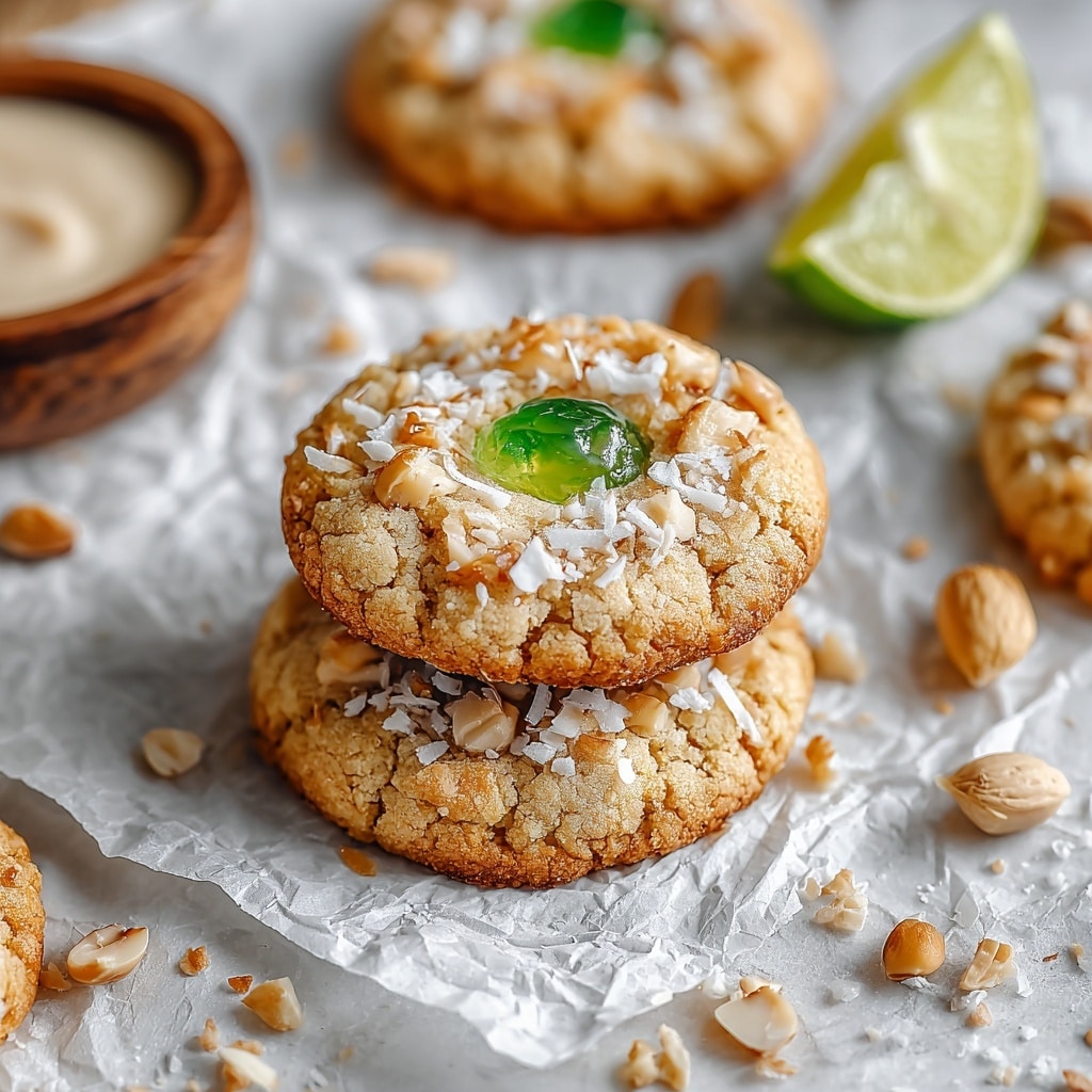 Toasted Coconut + Lime Curd + Macadamia Nut Cookies Recipe - Recipe Image