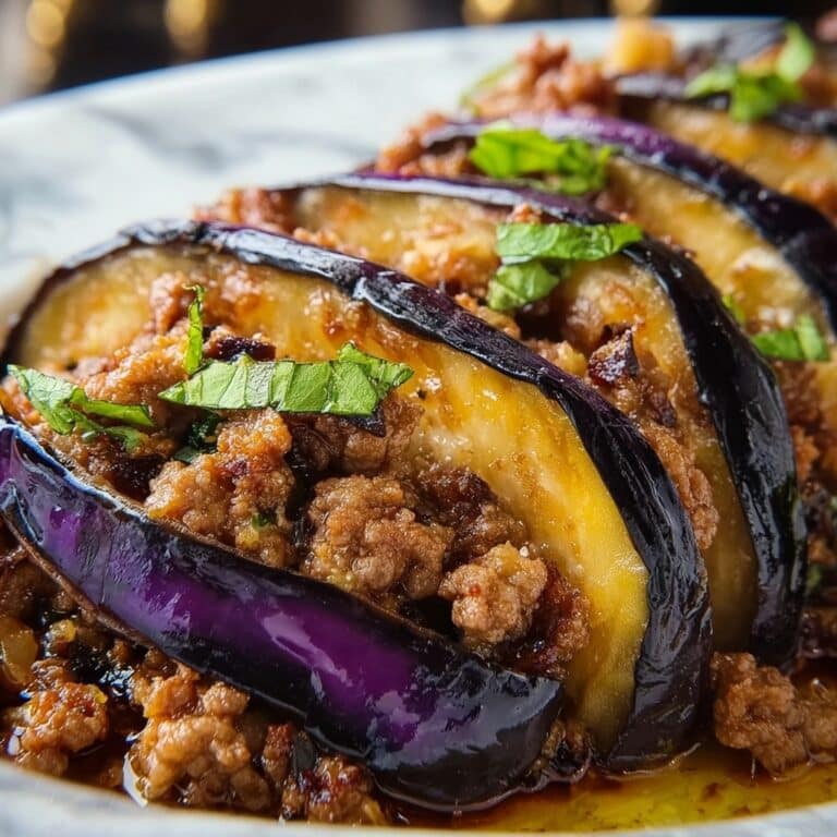 Minced Beef and Eggplant Skillet Spiced with Cumin, Paprika, Cinnamon, and Turmeric Recipe