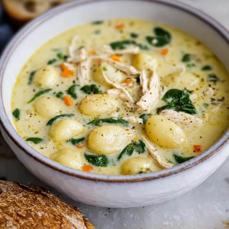 Creamy Garlic Chicken Gnocchi Soup Recipe