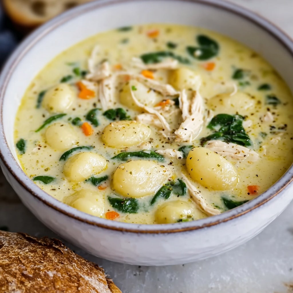 Creamy Garlic Chicken Gnocchi Soup Recipe