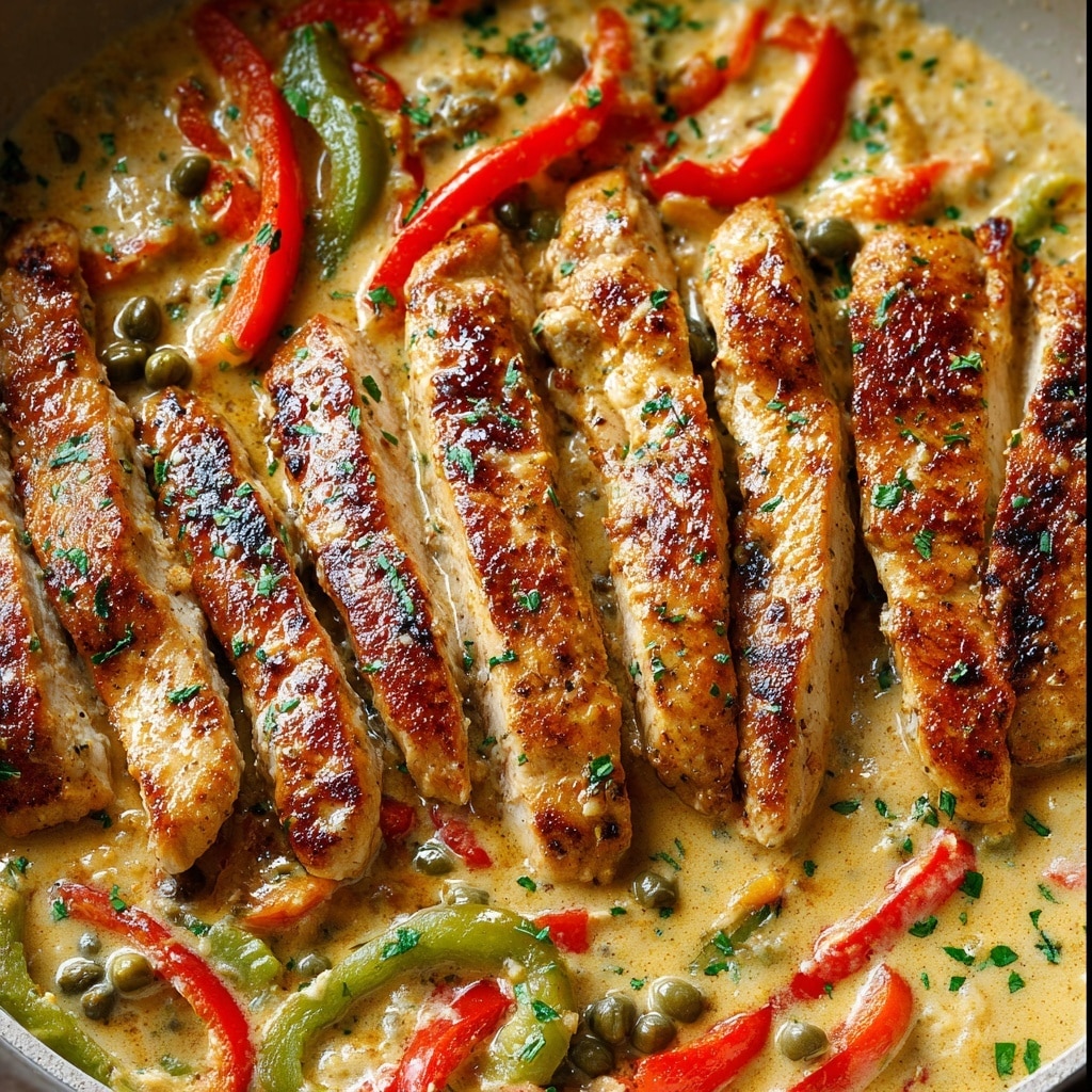 Creamy Pepperoncini Chicken Skillet Recipe - Recipe Image