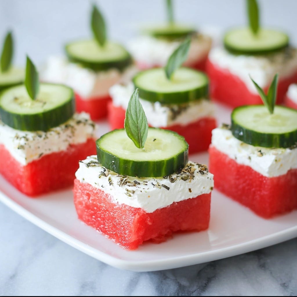 Summer Watermelon Goat Cheese Recipe - Recipe Image