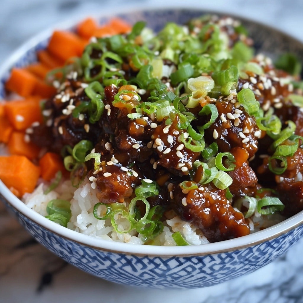 Healthy Ground Turkey Teriyaki Rice Bowl Recipe