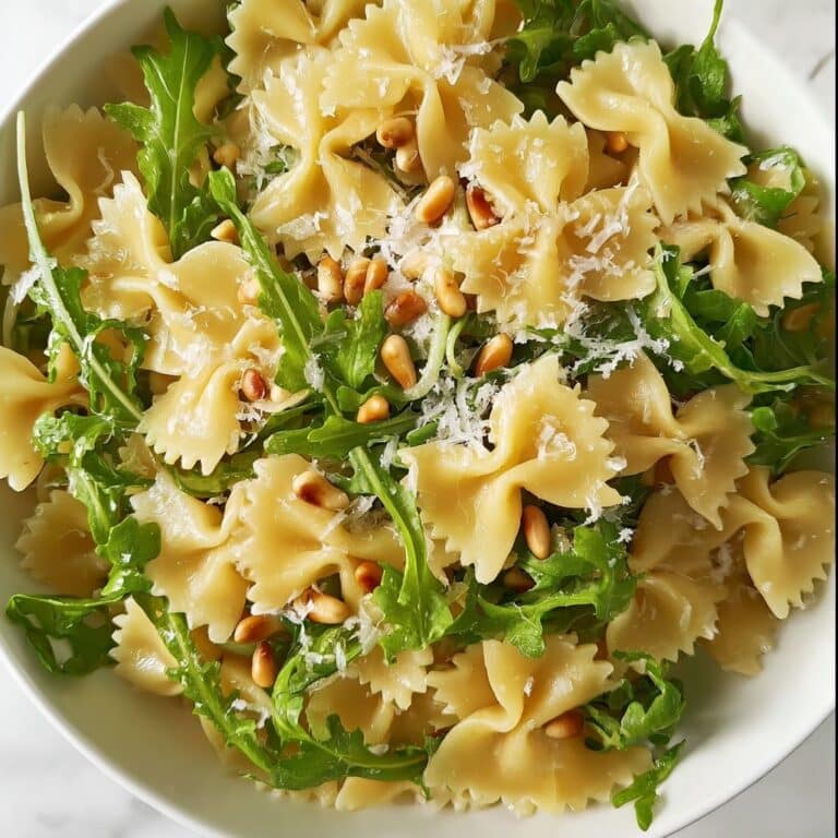 Lemon Basil Parmesan Pasta Salad with White Balsamic Vinaigrette Recipe
