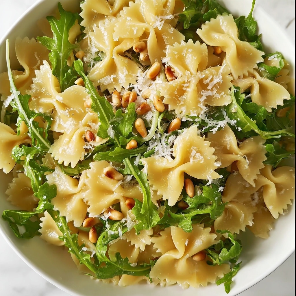 Lemon Basil Parmesan Pasta Salad with White Balsamic Vinaigrette Recipe