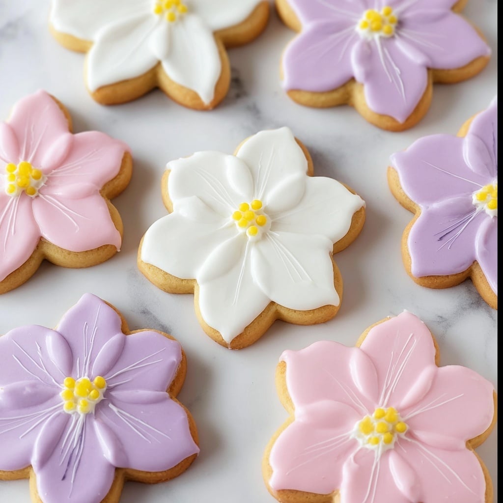 Colorful Flower Cookie Delights with Buttercream Frosting Recipe