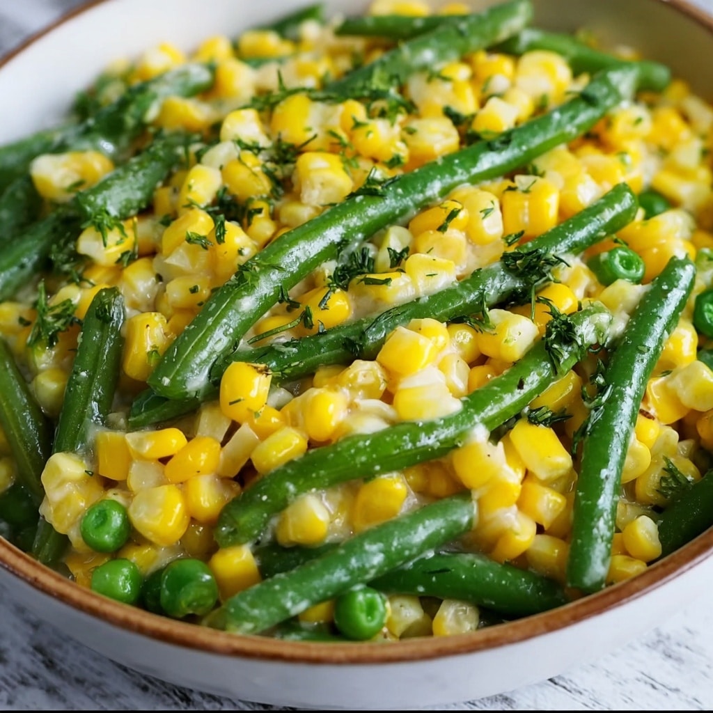 Summer Corn and Green Beans with Herb Butter Recipe