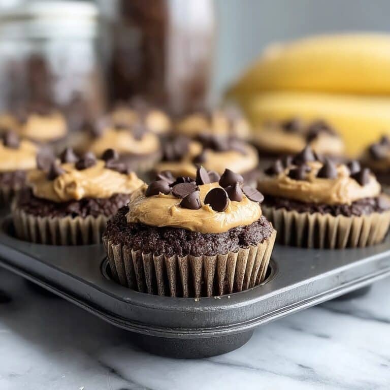 Chocolate Peanut Butter Banana Muffins Recipe