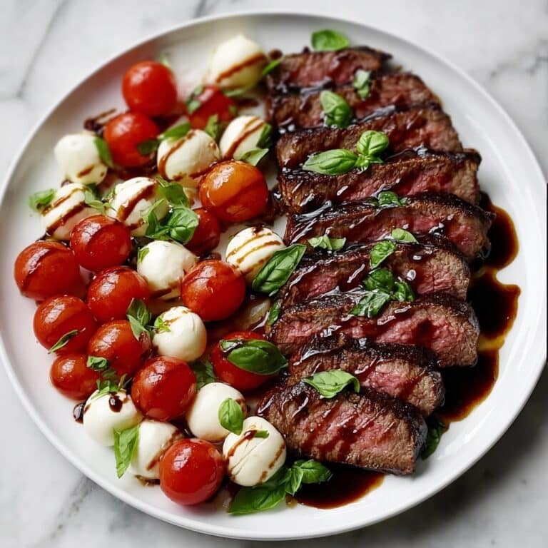 Balsamic Caprese Grilled Flank Steak Recipe