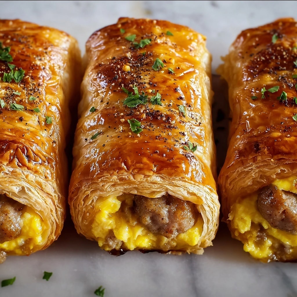 Sausage, Egg and Cheese Breakfast Roll-Ups Recipe