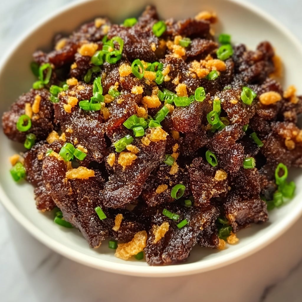 Crispy Fried Garlic Beef Recipe