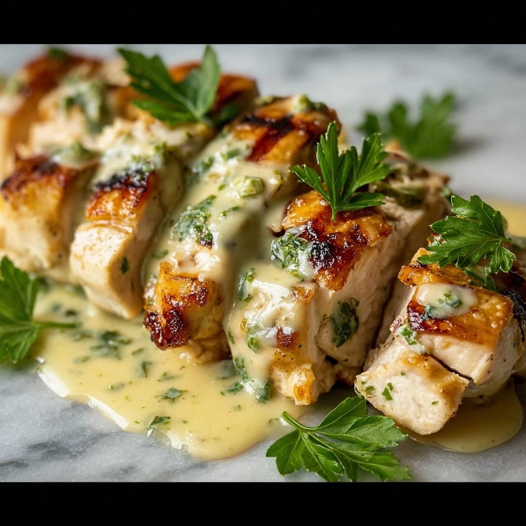 Savory Chicken Wraps with Garlic Cream Sauce Recipe