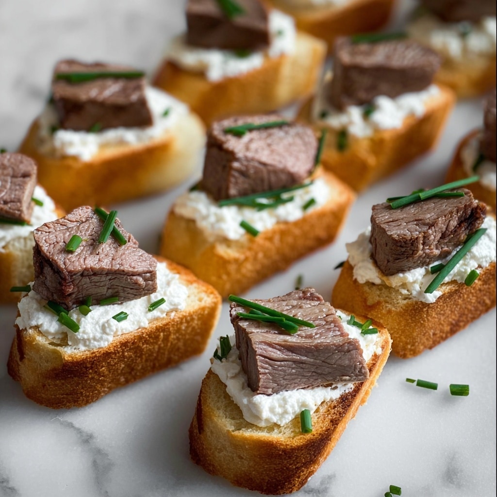 Burrata and Steak Crostini Recipe