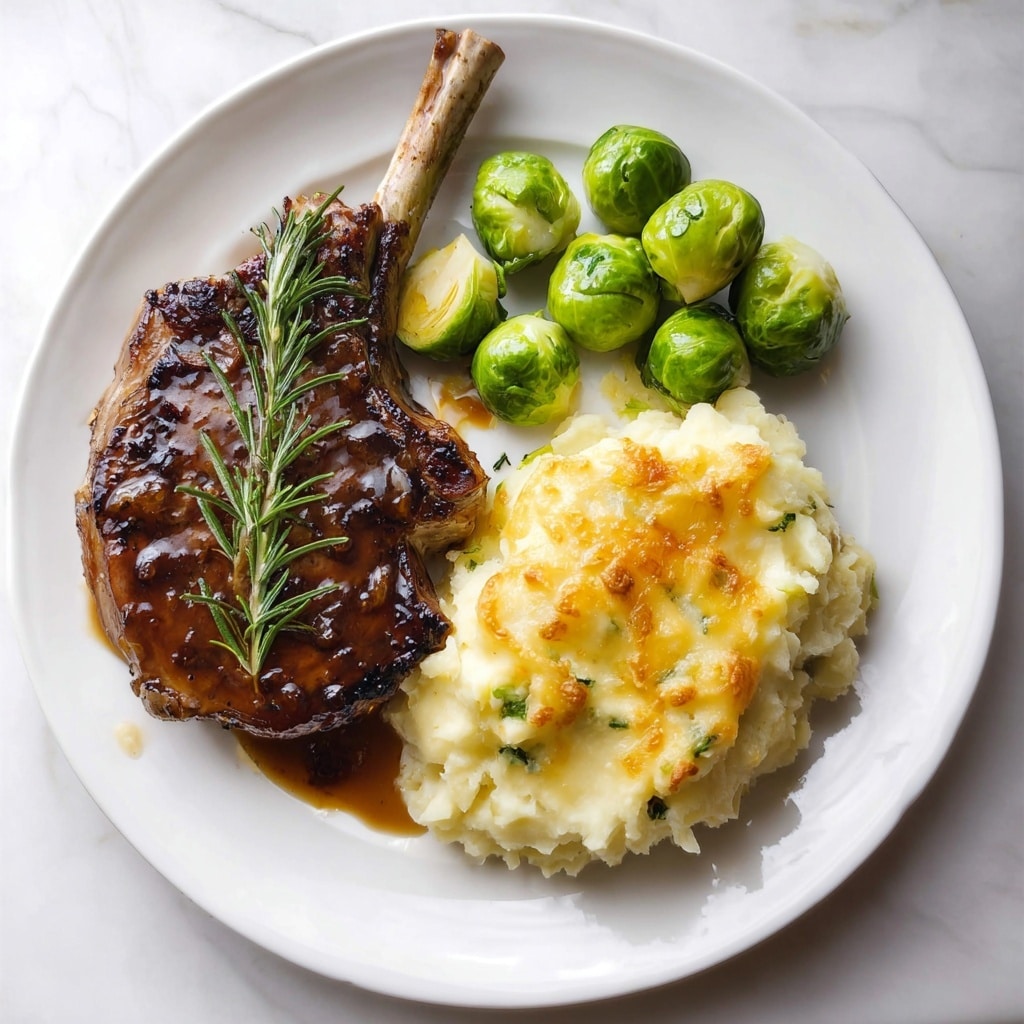 Rosemary Lamb Chops with Mashed Potatoes Recipe