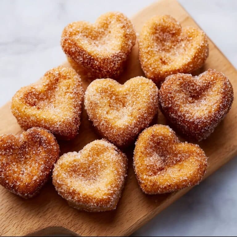 French Toast Churro Bites in Heart Shapes Recipe