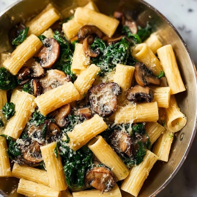 Creamy Spinach and Mushroom Pasta Recipe